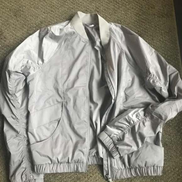 Silver Grey Bomber Jacket from Lululemon - Picture 1 of 3